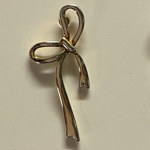 Cote d’ Argent 925 Sterling Silver Gold Plated Mini Bow Post Stud Earrings NEW - Picture 4 of 9
